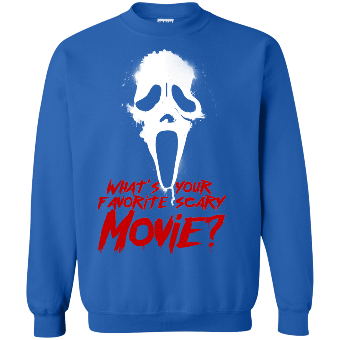 Sweatshirts Royal / S What's Your Favorite Scary Movie Crewneck Sweatshirt