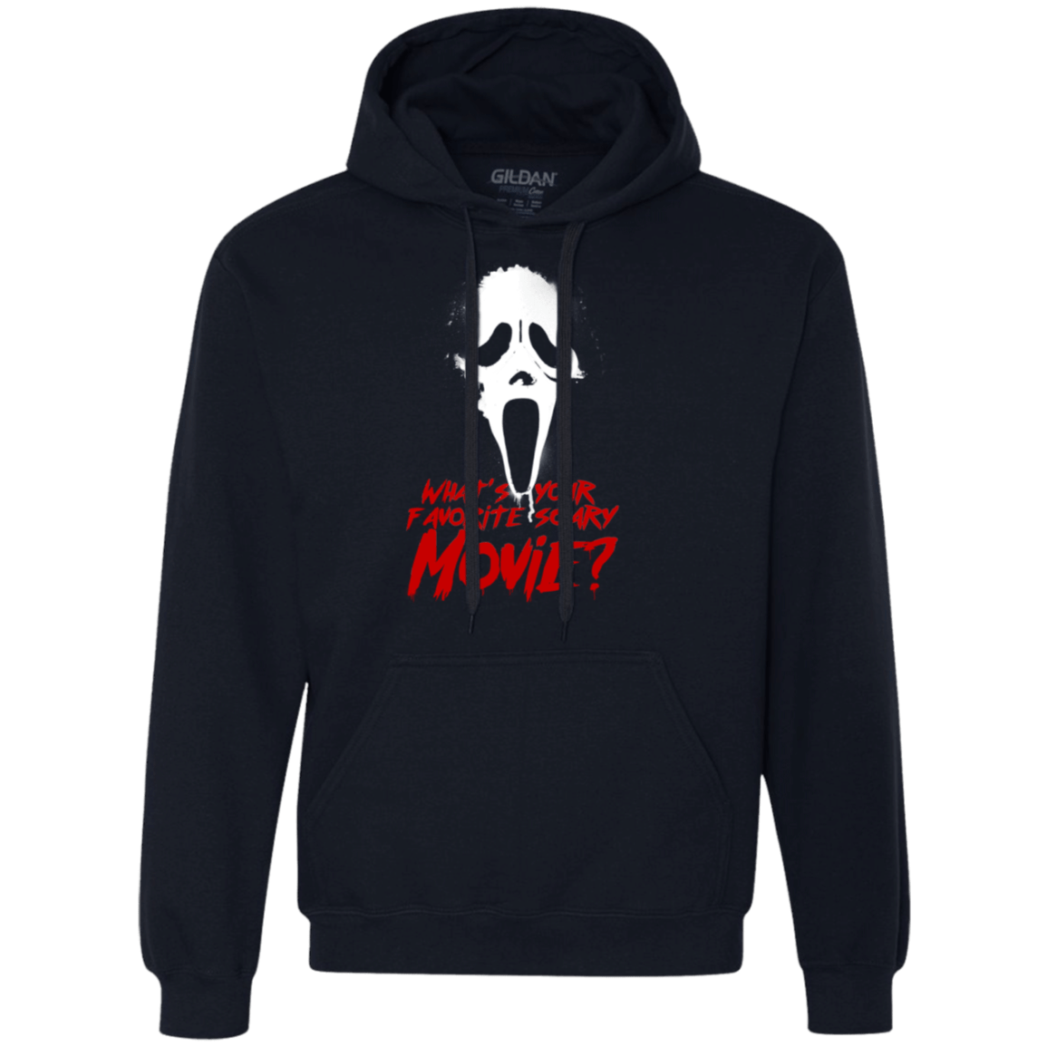 Sweatshirts Navy / S What's Your Favorite Scary Movie Premium Fleece Hoodie