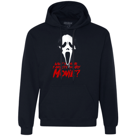Sweatshirts Navy / S What's Your Favorite Scary Movie Premium Fleece Hoodie