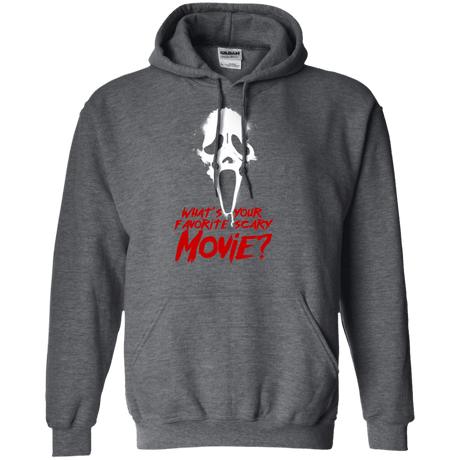 Sweatshirts Dark Heather / S What's Your Favorite Scary Movie Pullover Hoodie