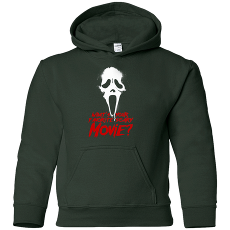 Sweatshirts Forest Green / YS What's Your Favorite Scary Movie Youth Hoodie