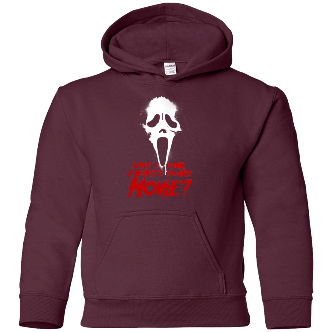 Sweatshirts Maroon / YS What's Your Favorite Scary Movie Youth Hoodie