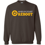 Sweatshirts Dark Chocolate / Small When In Doubt Reboot Crewneck Sweatshirt