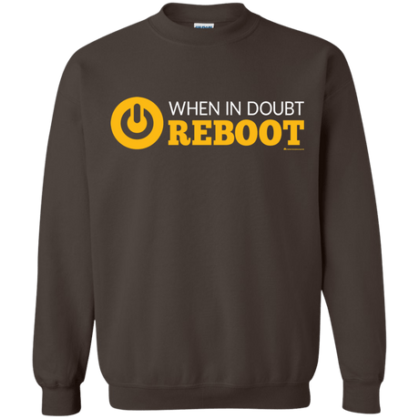 Sweatshirts Dark Chocolate / Small When In Doubt Reboot Crewneck Sweatshirt