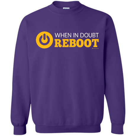 Sweatshirts Purple / Small When In Doubt Reboot Crewneck Sweatshirt