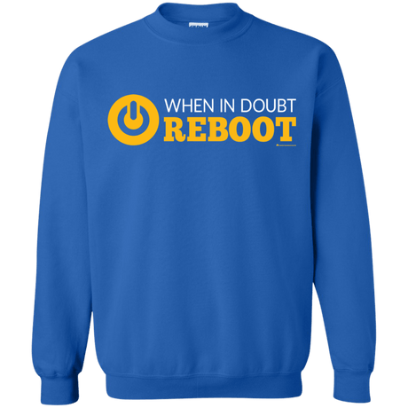 Sweatshirts Royal / Small When In Doubt Reboot Crewneck Sweatshirt