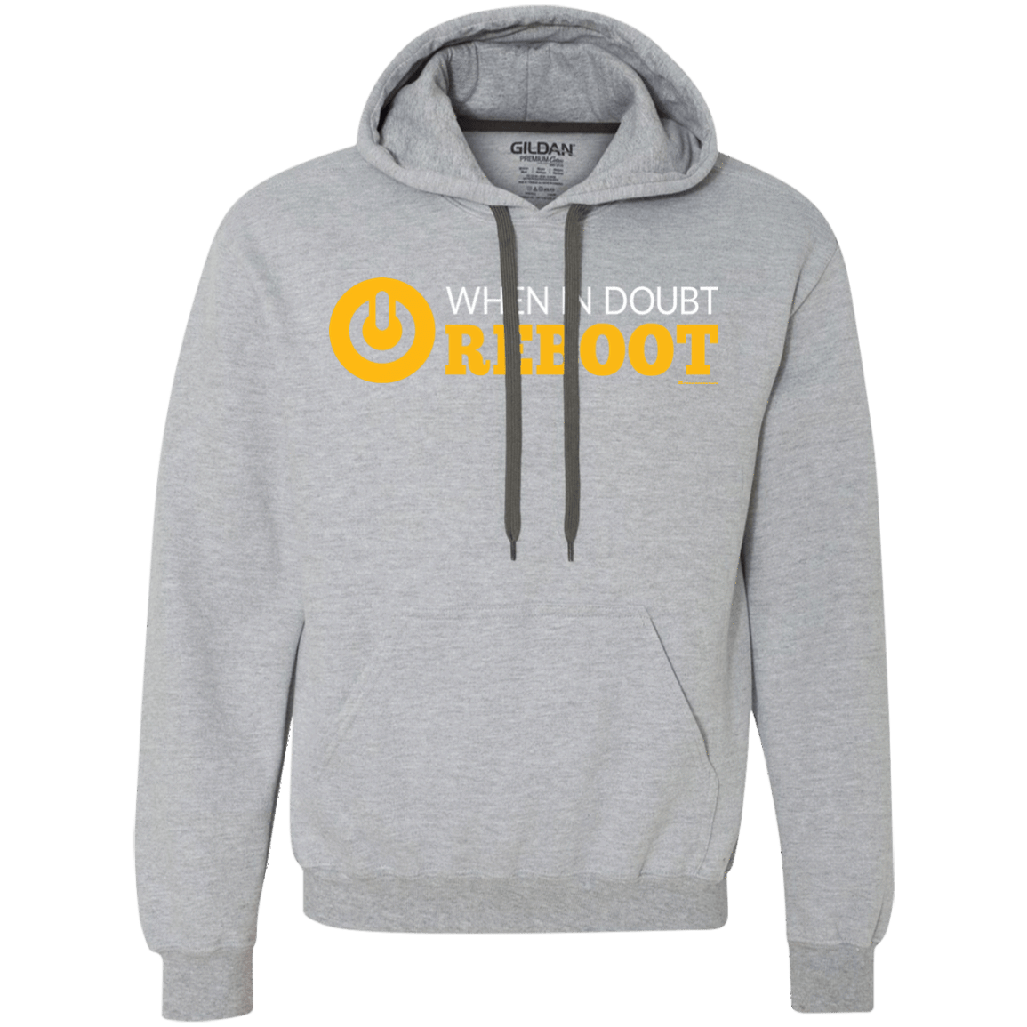 Sweatshirts Sport Grey / Small When In Doubt Reboot Premium Fleece Hoodie