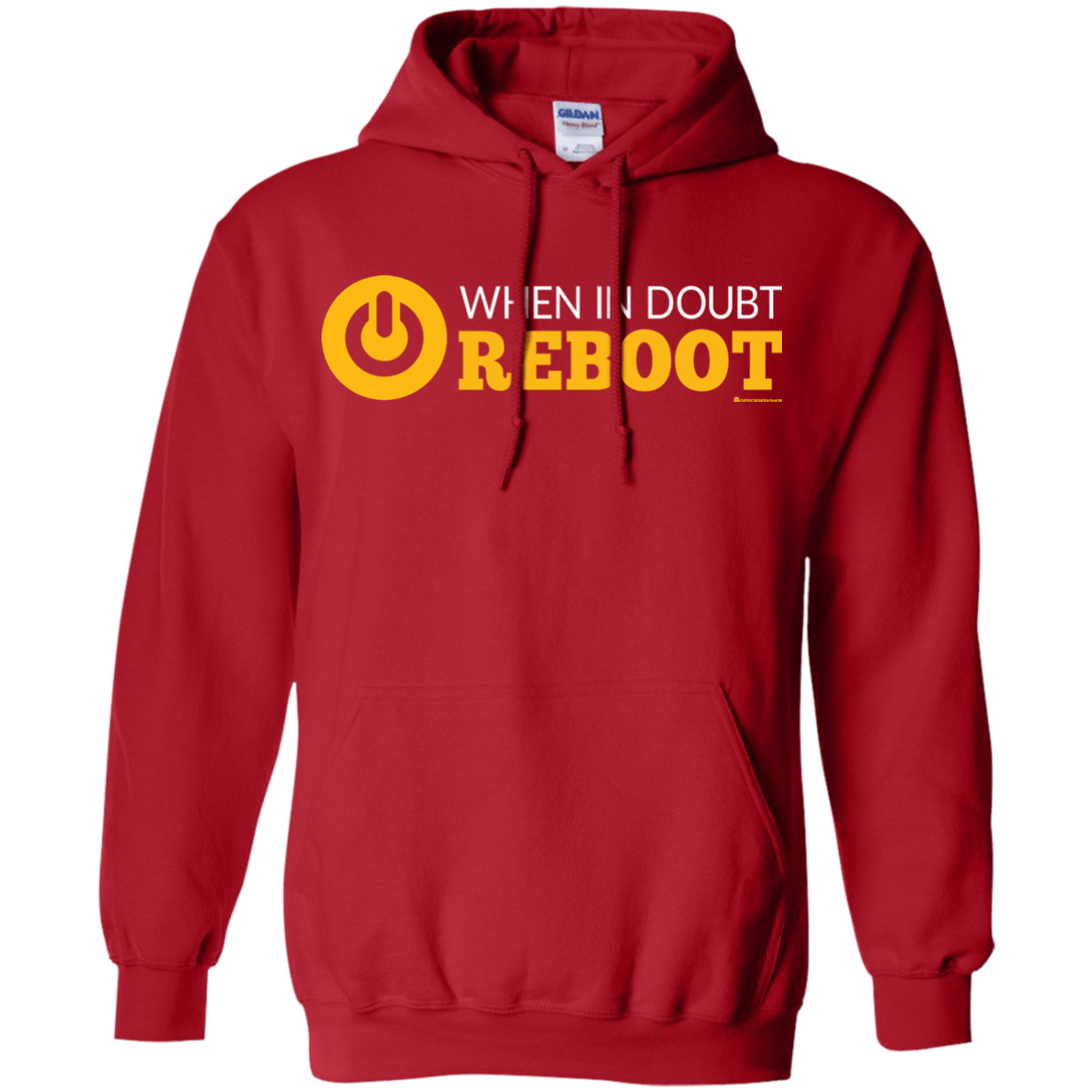Sweatshirts Red / Small When In Doubt Reboot Pullover Hoodie