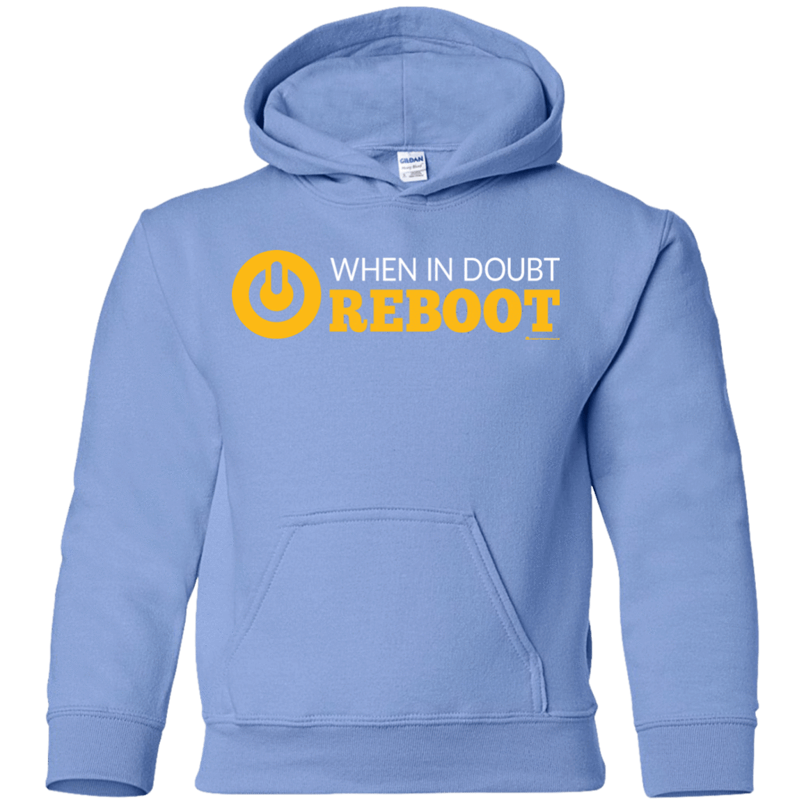 Sweatshirts Carolina Blue / YS When In Doubt Reboot Youth Hoodie