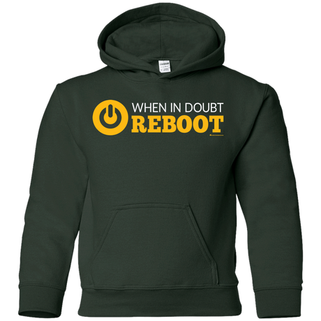 Sweatshirts Forest Green / YS When In Doubt Reboot Youth Hoodie