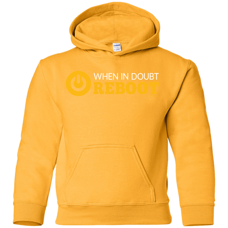 Sweatshirts Gold / YS When In Doubt Reboot Youth Hoodie