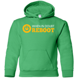 Sweatshirts Irish Green / YS When In Doubt Reboot Youth Hoodie