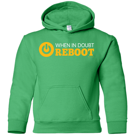 Sweatshirts Irish Green / YS When In Doubt Reboot Youth Hoodie