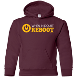Sweatshirts Maroon / YS When In Doubt Reboot Youth Hoodie