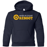Sweatshirts Navy / YS When In Doubt Reboot Youth Hoodie