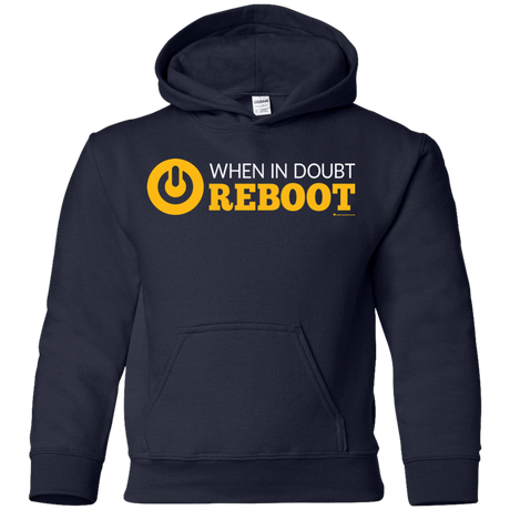 Sweatshirts Navy / YS When In Doubt Reboot Youth Hoodie