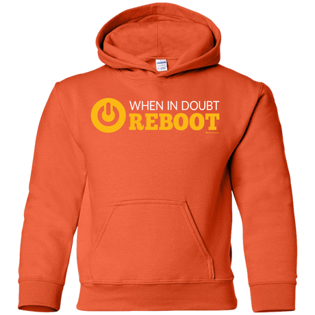 Sweatshirts Orange / YS When In Doubt Reboot Youth Hoodie