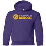 Sweatshirts Purple / YS When In Doubt Reboot Youth Hoodie