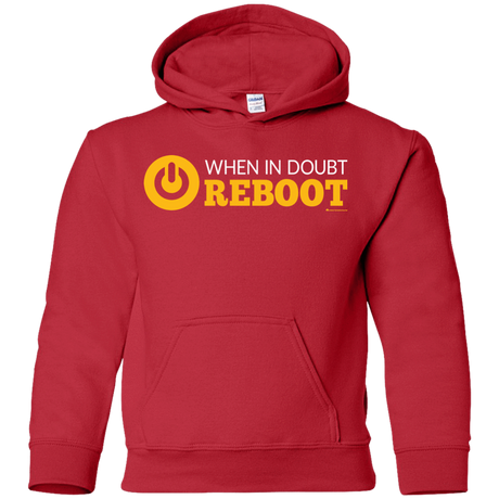 Sweatshirts Red / YS When In Doubt Reboot Youth Hoodie