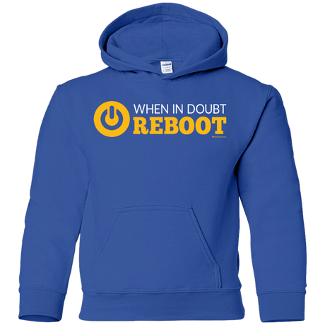 Sweatshirts Royal / YS When In Doubt Reboot Youth Hoodie