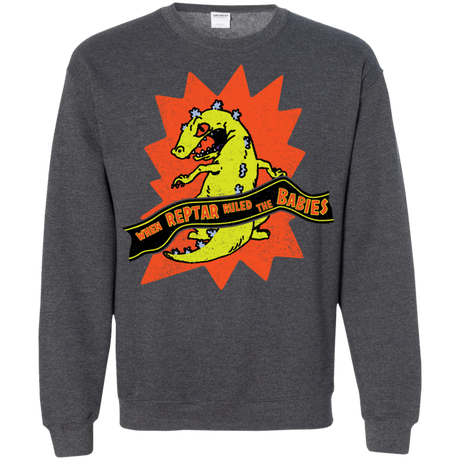 Sweatshirts Dark Heather / S When Reptar Ruled The Babies Crewneck Sweatshirt