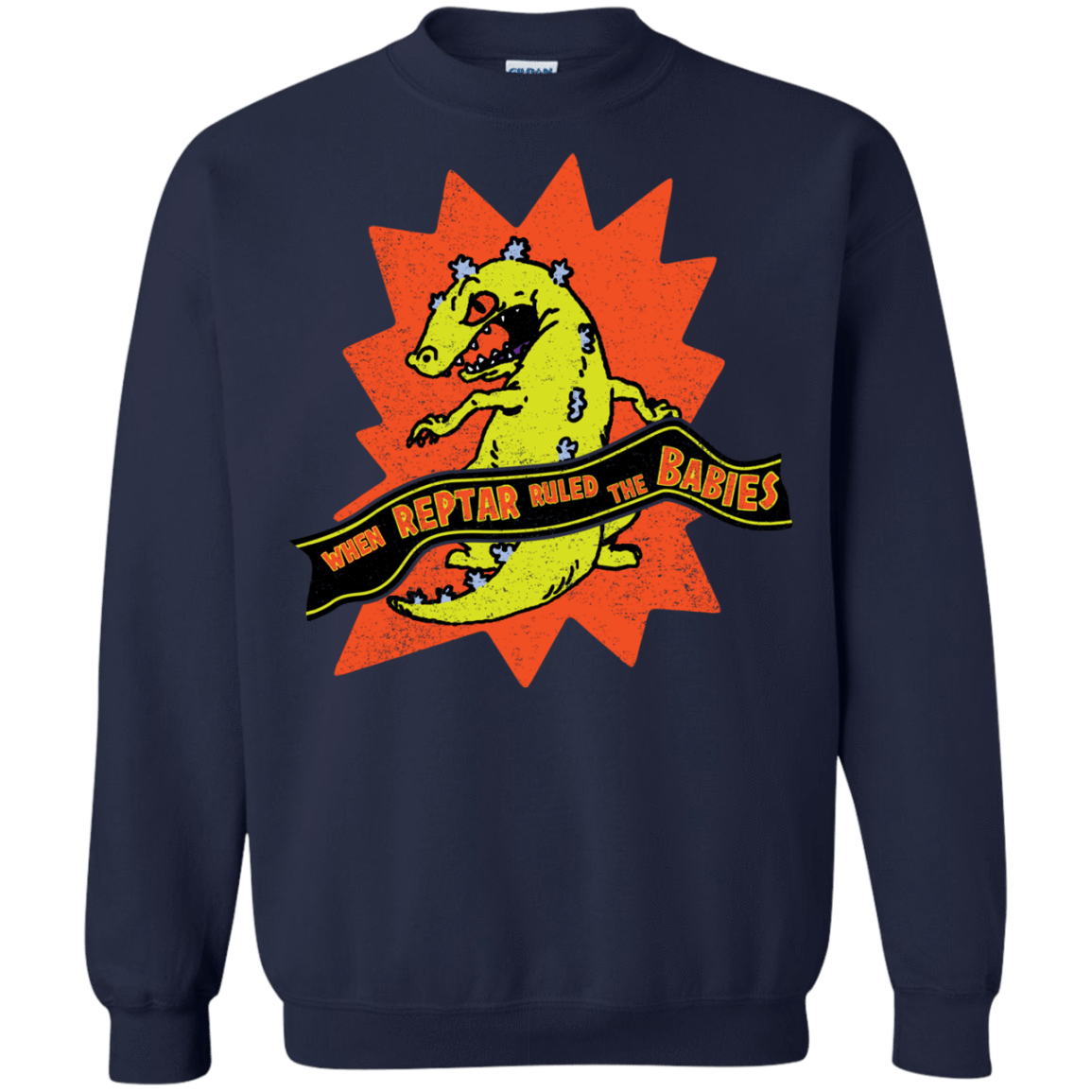 Sweatshirts Navy / S When Reptar Ruled The Babies Crewneck Sweatshirt