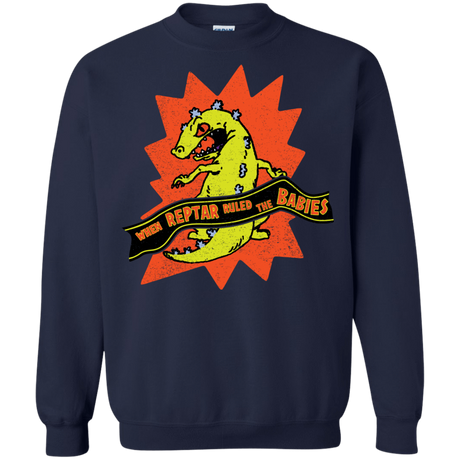 Sweatshirts Navy / S When Reptar Ruled The Babies Crewneck Sweatshirt