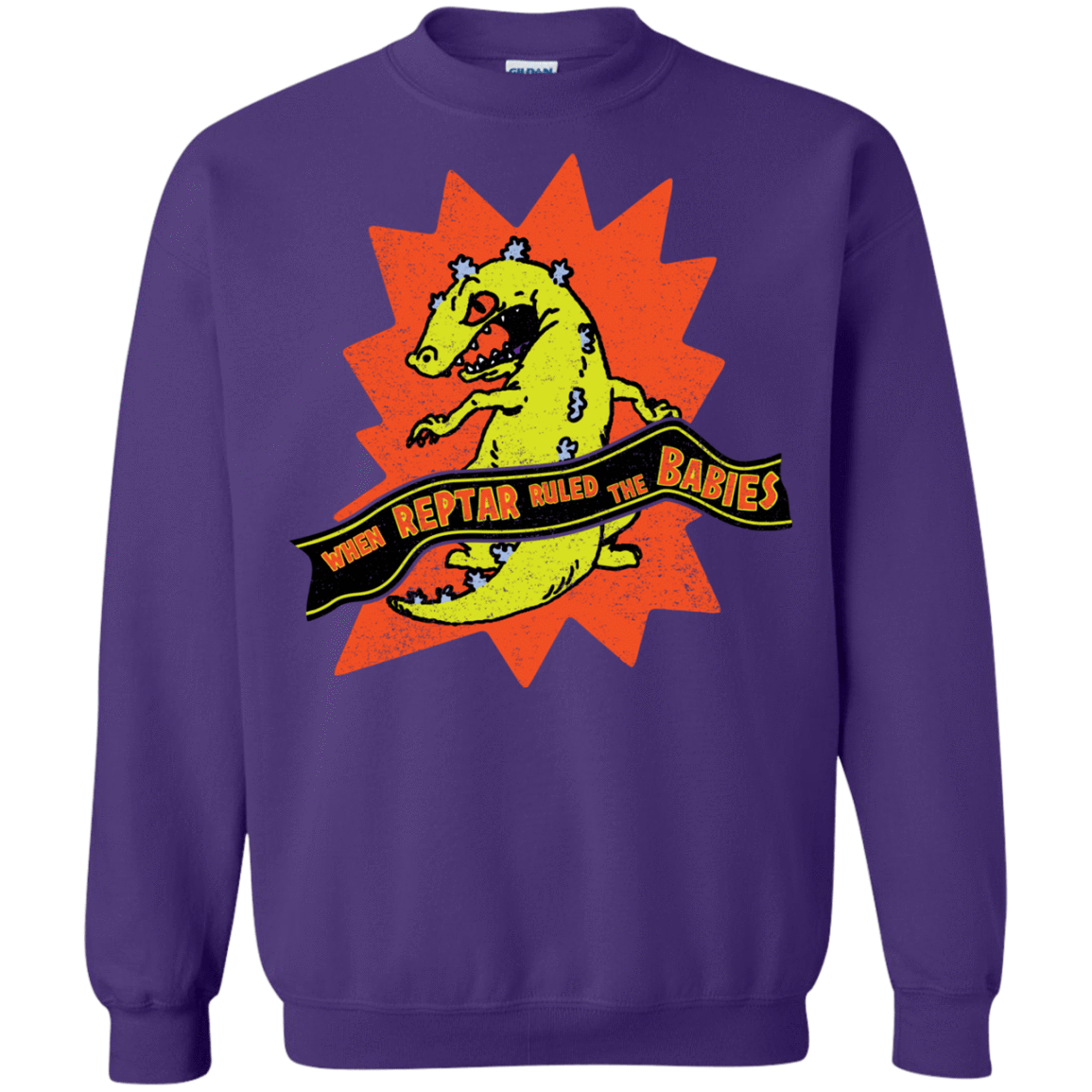 Sweatshirts Purple / S When Reptar Ruled The Babies Crewneck Sweatshirt