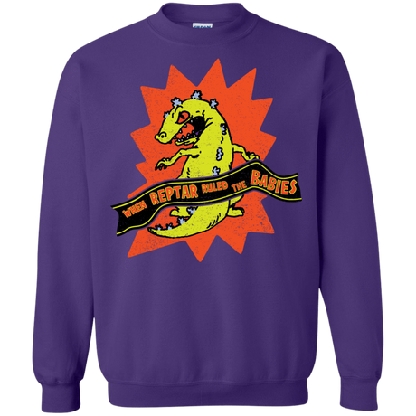 Sweatshirts Purple / S When Reptar Ruled The Babies Crewneck Sweatshirt