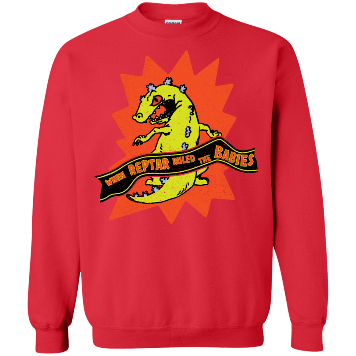 Sweatshirts Red / S When Reptar Ruled The Babies Crewneck Sweatshirt