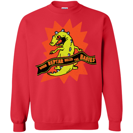 Sweatshirts Red / S When Reptar Ruled The Babies Crewneck Sweatshirt