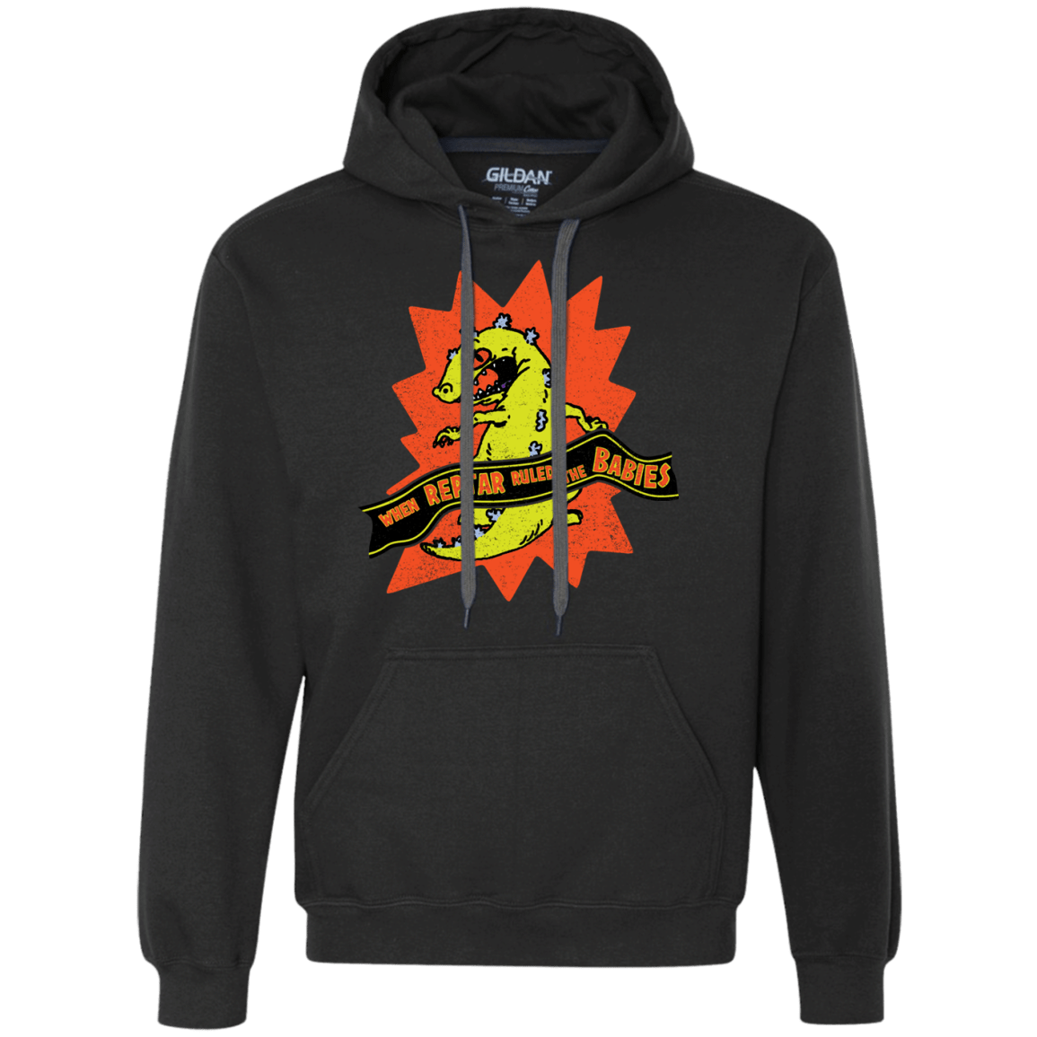 Sweatshirts Black / S When Reptar Ruled The Babies Premium Fleece Hoodie