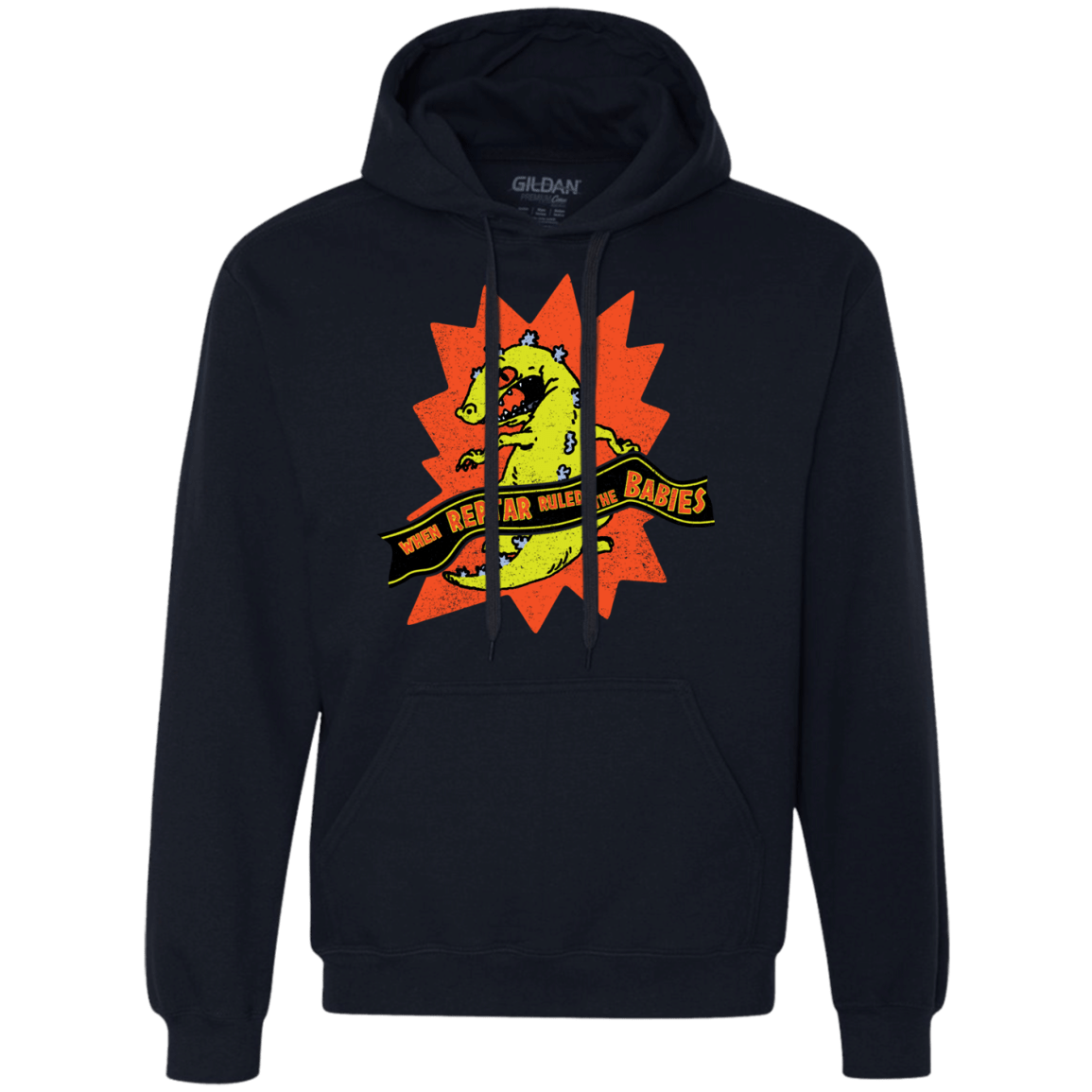 Sweatshirts Navy / S When Reptar Ruled The Babies Premium Fleece Hoodie