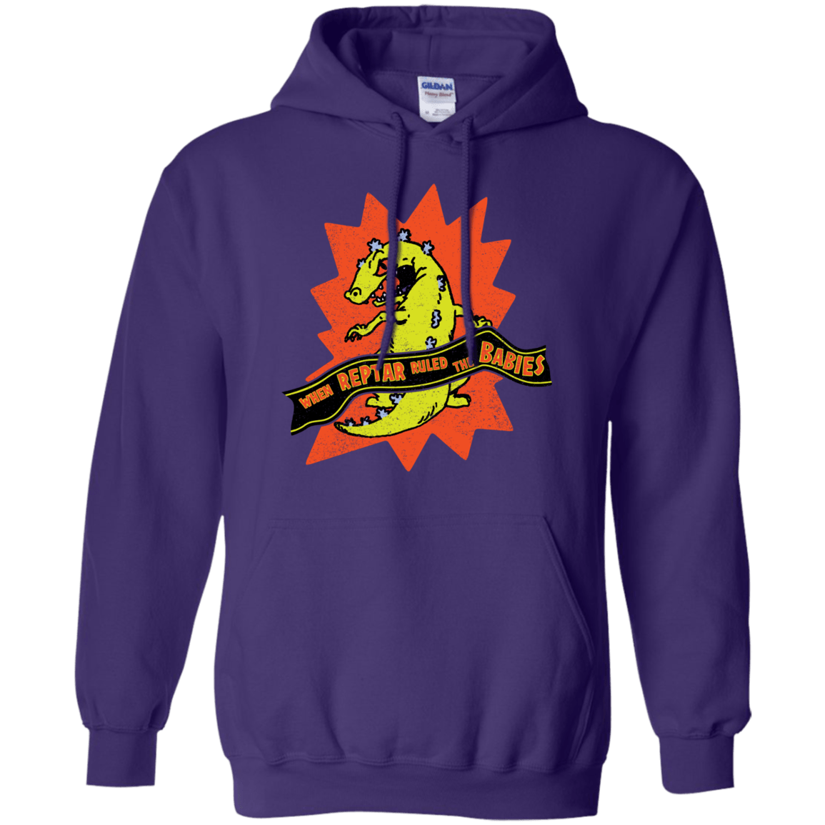 Sweatshirts Purple / S When Reptar Ruled The Babies Pullover Hoodie