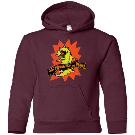 Sweatshirts Maroon / YS When Reptar Ruled The Babies Youth Hoodie