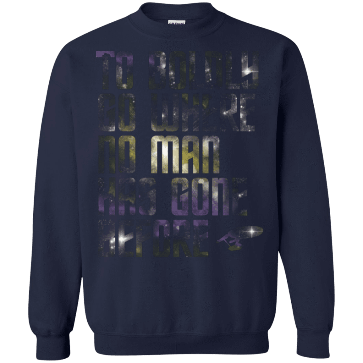 Sweatshirts Navy / Small Where no Man has gone Before Crewneck Sweatshirt