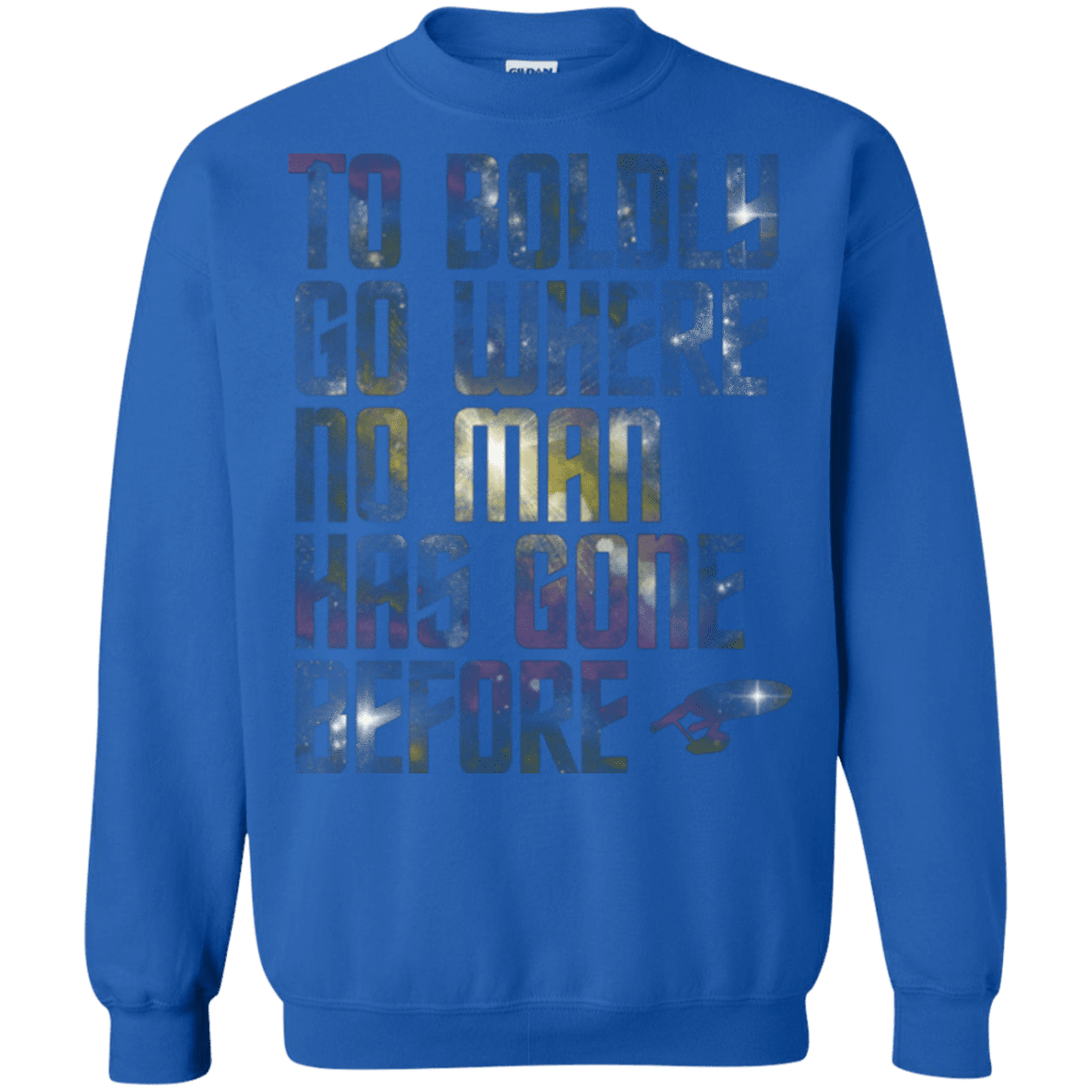 Sweatshirts Royal / Small Where no Man has gone Before Crewneck Sweatshirt