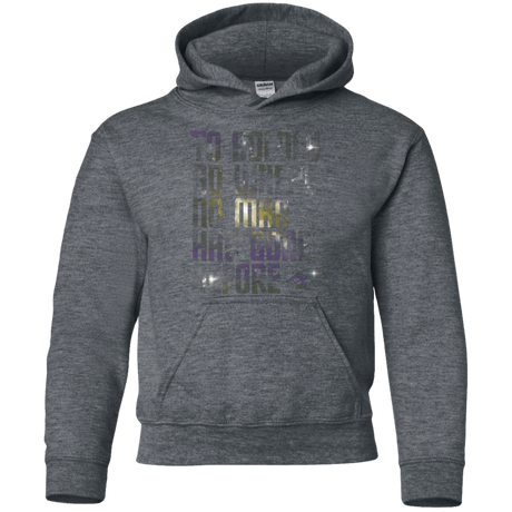 Sweatshirts Dark Heather / YS Where no Man has gone Before Youth Hoodie