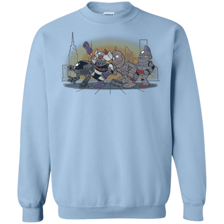 Sweatshirts Light Blue / Small Where The Big Robots are Crewneck Sweatshirt
