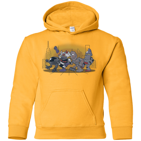 Sweatshirts Gold / YS Where The Big Robots are Youth Hoodie