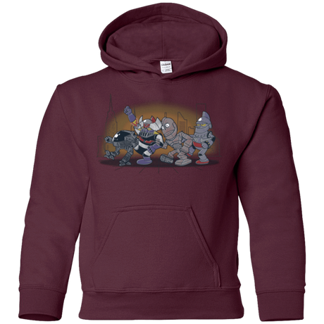 Sweatshirts Maroon / YS Where The Big Robots are Youth Hoodie