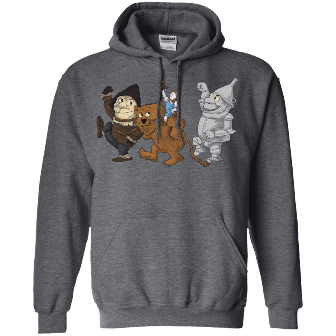 Sweatshirts Dark Heather / S Where the Friends Things Are Pullover Hoodie