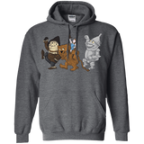 Sweatshirts Dark Heather / S Where the Friends Things Are Pullover Hoodie