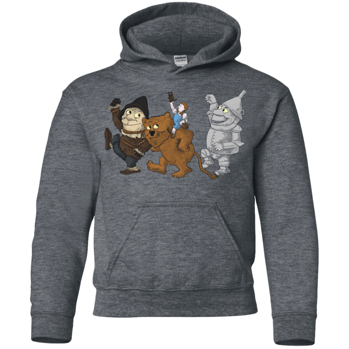 Sweatshirts Dark Heather / YS Where the Friends Things Are Youth Hoodie