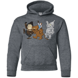 Sweatshirts Dark Heather / YS Where the Friends Things Are Youth Hoodie