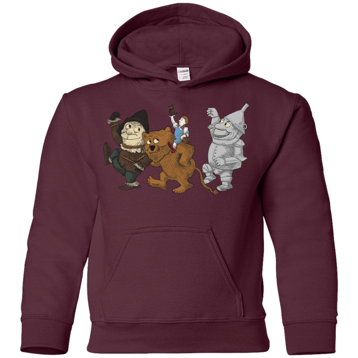 Sweatshirts Maroon / YS Where the Friends Things Are Youth Hoodie