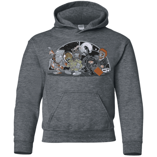 Sweatshirts Dark Heather / YS Where The Nasty Aliens are Youth Hoodie