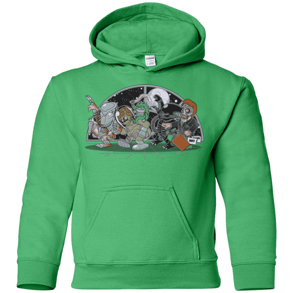 Sweatshirts Irish Green / YS Where The Nasty Aliens are Youth Hoodie