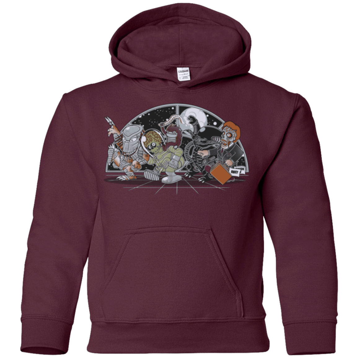 Sweatshirts Maroon / YS Where The Nasty Aliens are Youth Hoodie