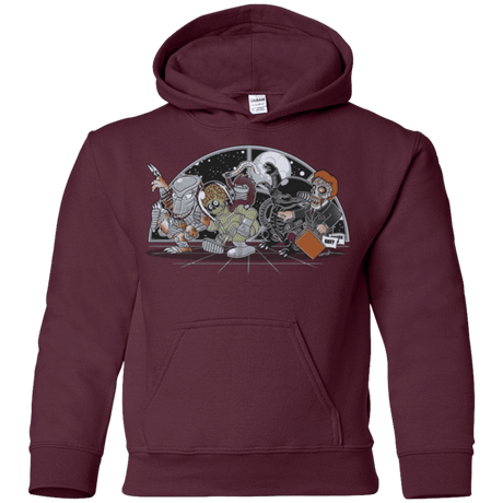 Sweatshirts Maroon / YS Where The Nasty Aliens are Youth Hoodie